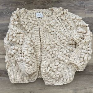 Chic Wish Knit Your Love Cardigan- Ivory